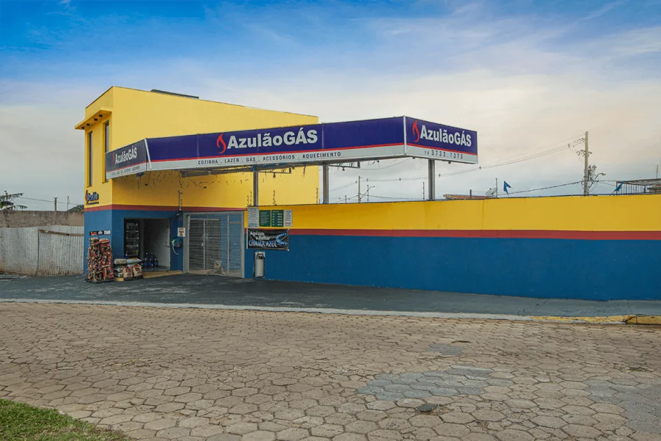 Fachada da Azulão Gás Vila Rio Novo