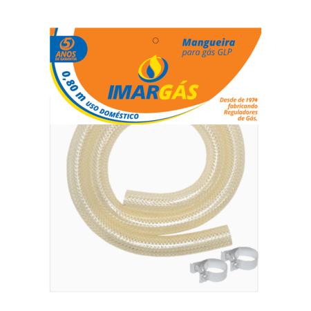 Kit mangueira de PVC 0,80 m com abraçadeiras
